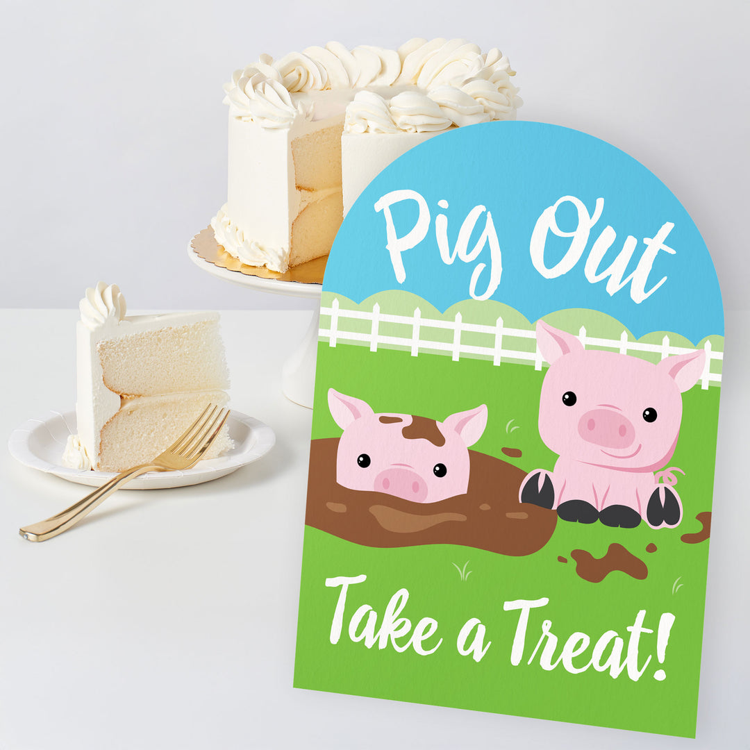 Farm Animals Party Signs Set - 6 Ct