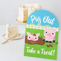 Farm Animals Party Signs Set - 6 Ct