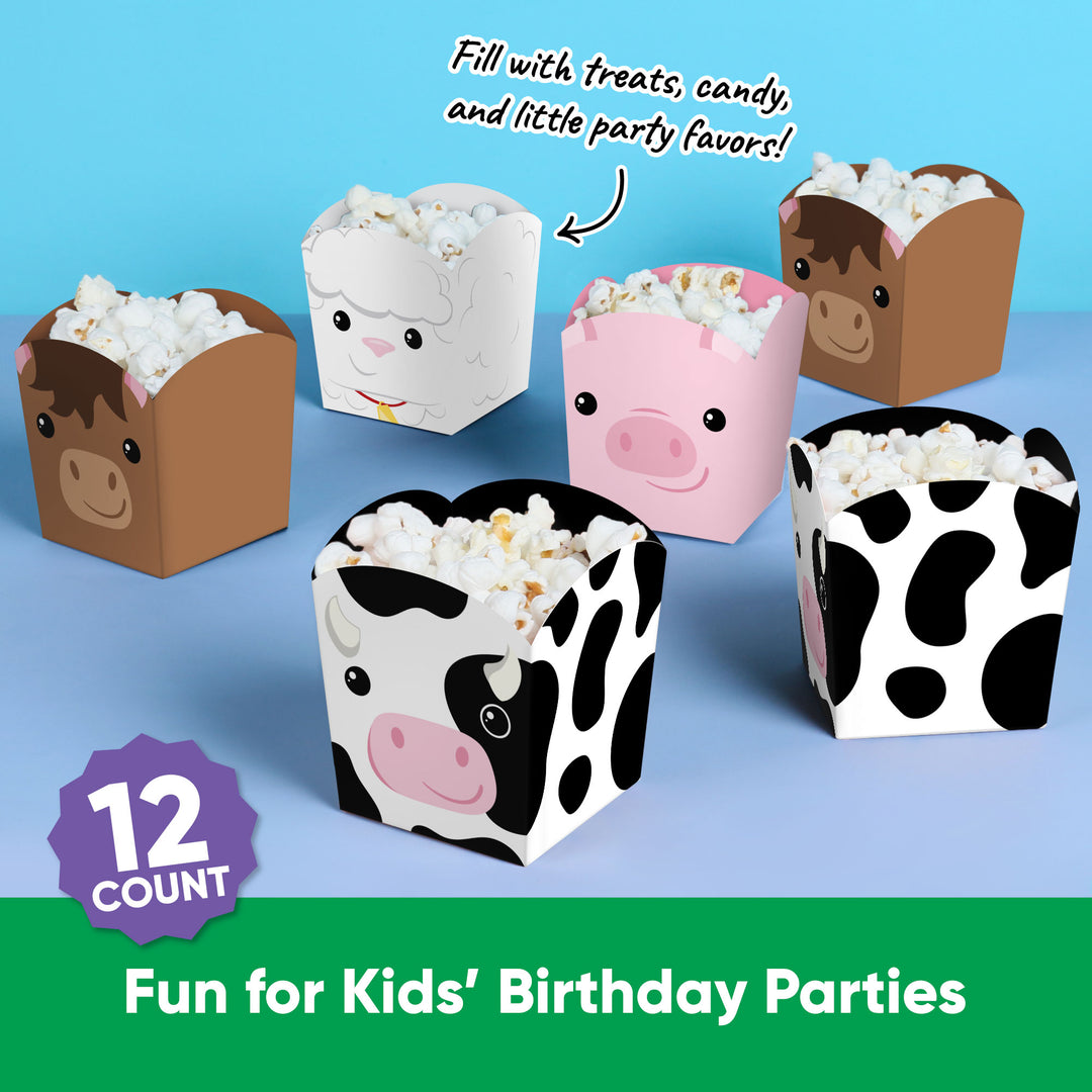 Farm Animals Treat Boxes - 12 Ct