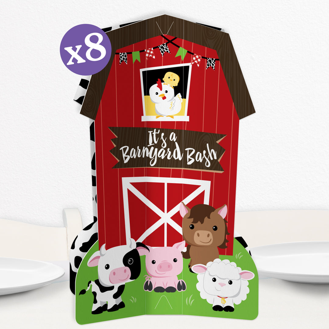 Farm 3D Centerpieces - 8 Ct