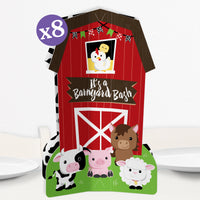 Farm 3D Centerpieces - 8 Ct