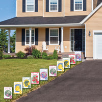 Farmers Market Seed Packets Yard Signs - 10 Ct