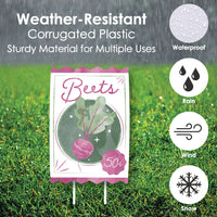 Farmers Market Seed Packets Yard Signs - 10 Ct