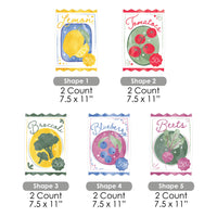 Farmers Market Seed Packets Yard Signs - 10 Ct