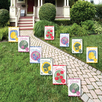 Farmers Market Seed Packets Yard Signs - 10 Ct