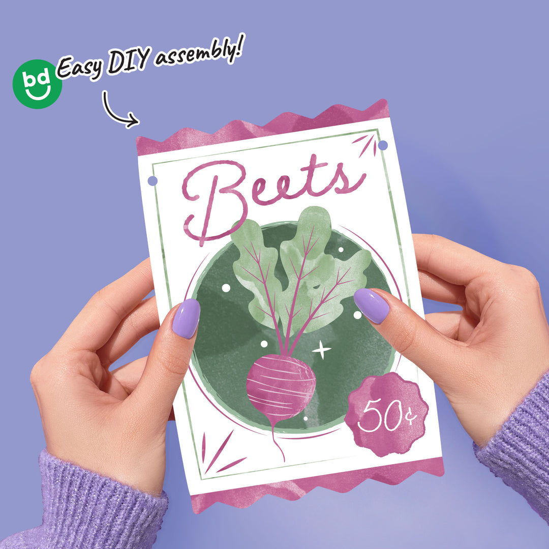 Farmers Market Seed Packets Garland Banner - 15 Pc