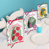 Farmers Market Seed Packets 3D Centerpieces - 8 Ct