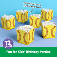 Fastpitch Softball Treat Boxes - 12 Ct