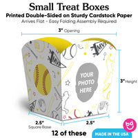 Custom Face Fastpitch Softball Treat Boxes - 12 Ct