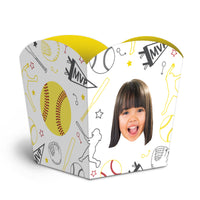 Custom Face Fastpitch Softball Treat Boxes - 12 Ct