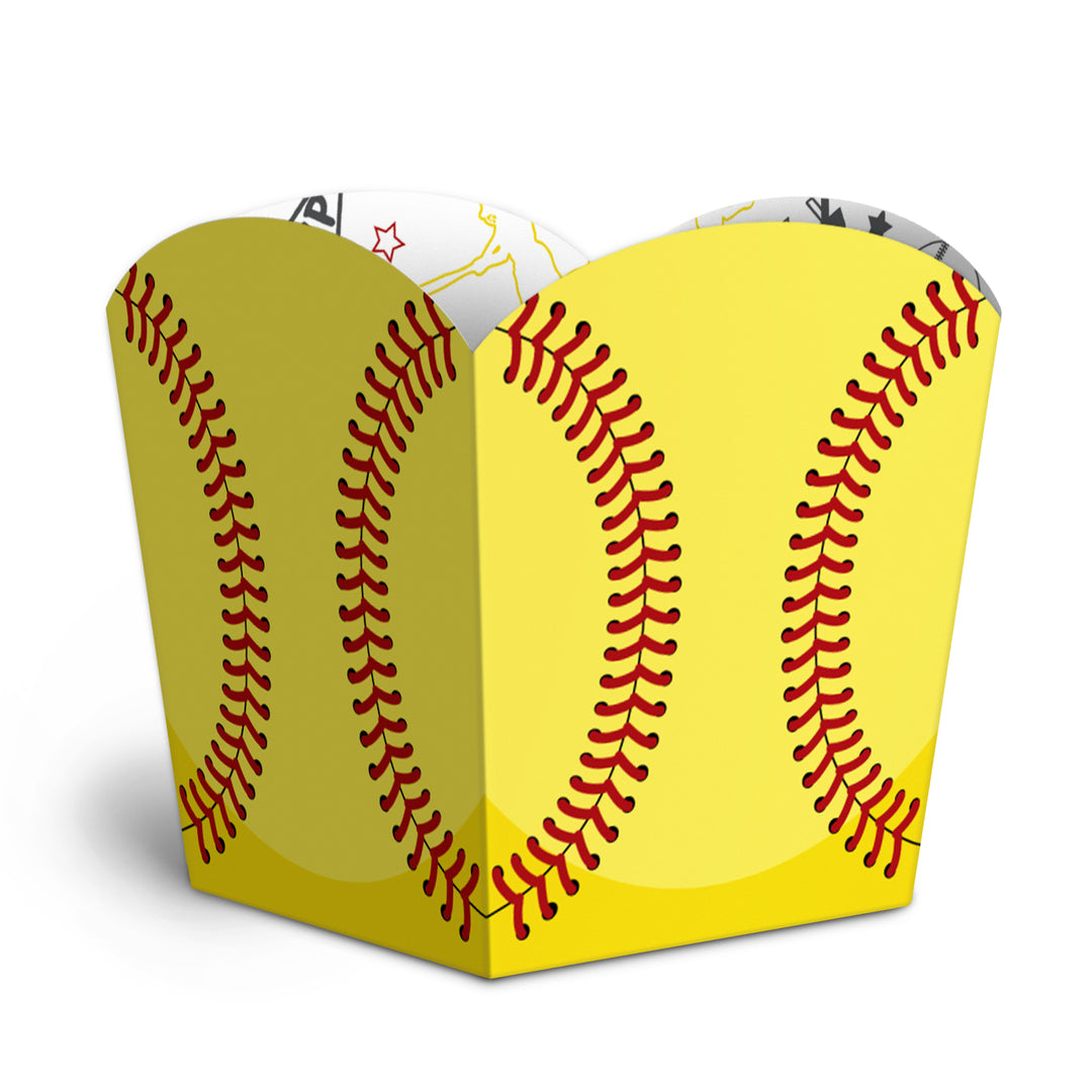 Fastpitch Softball Treat Boxes - 12 Ct
