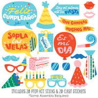 Feliz Cumpleano Photo Props