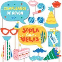 Feliz Cumpleanos Personalized Photo Props