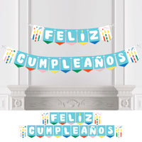 Feliz Cumpleanos Birthday Party Bunting Banner