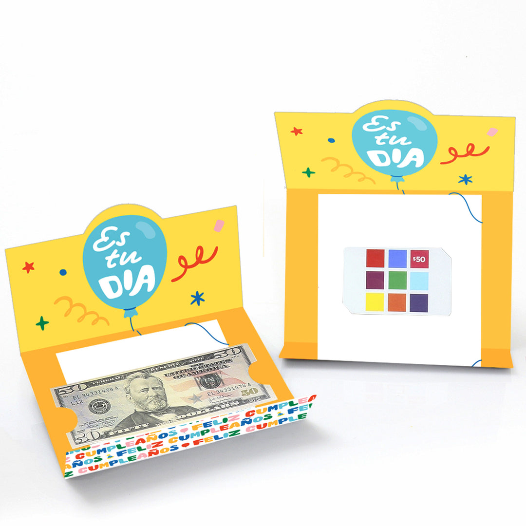 Feliz Cumpleanos money and gift card holders