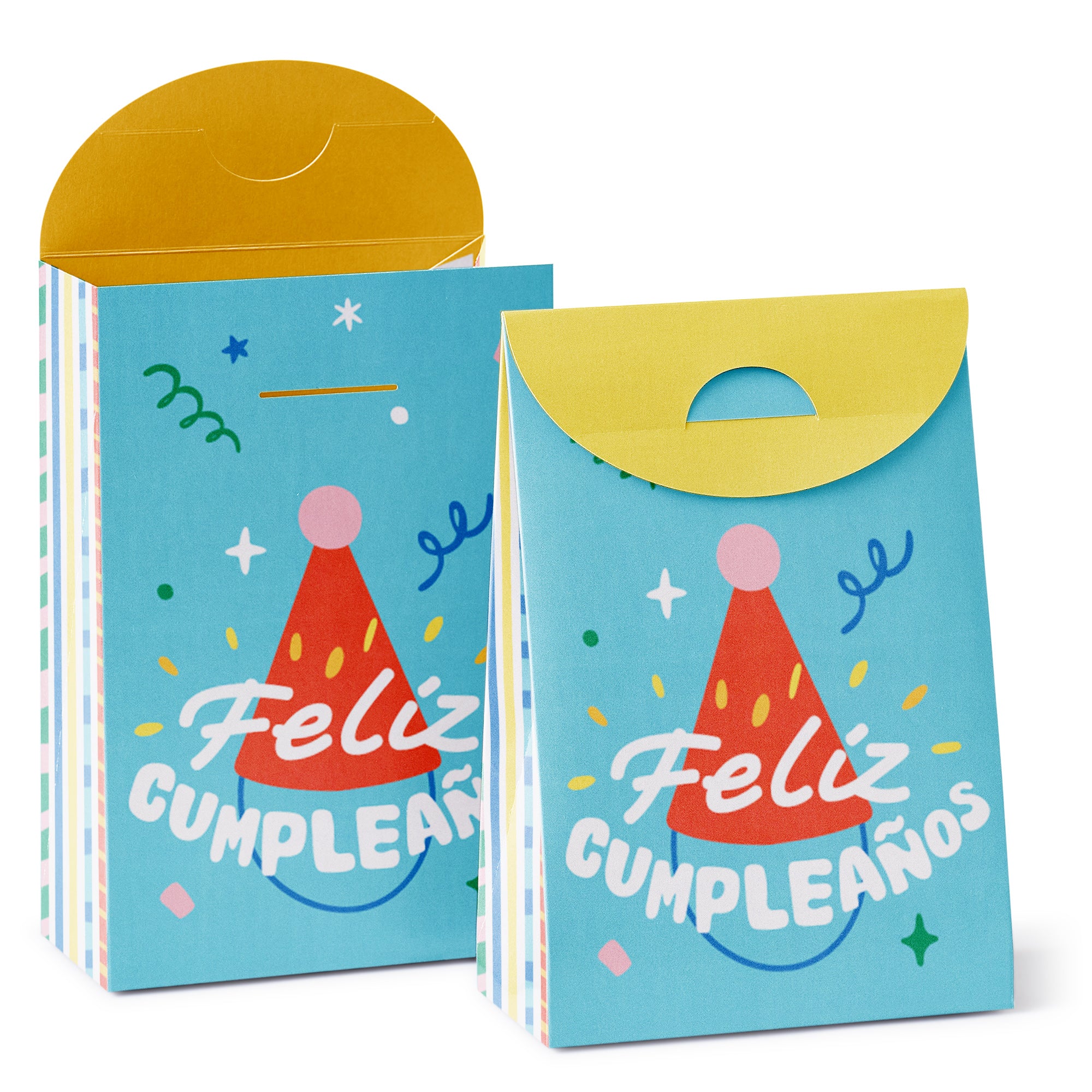 Feliz Cumpleanos - Happy Birthday Gift Favor Bags - Party Goodie Boxes ...