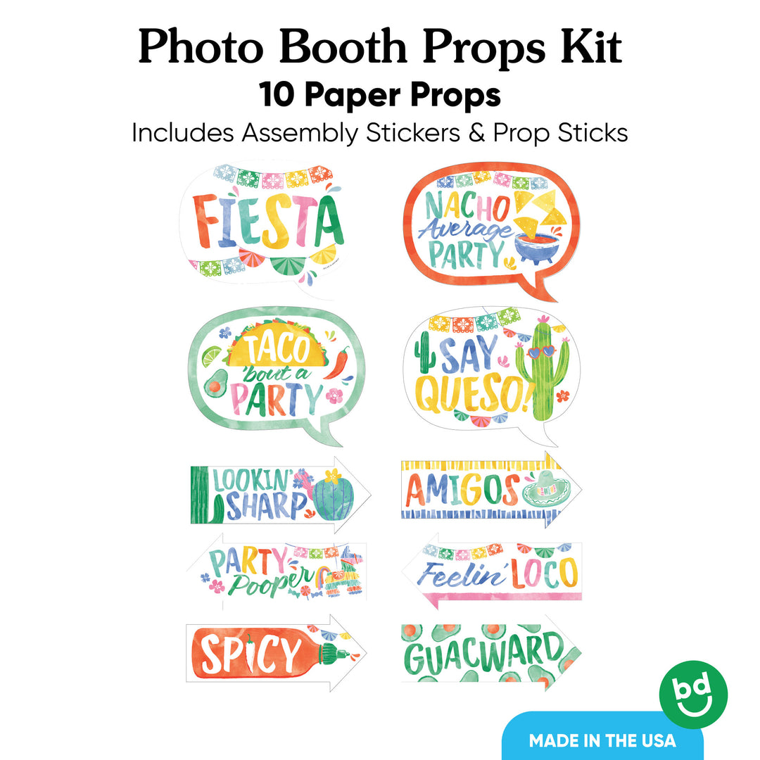 Fiesta props showing 10 pieces