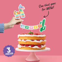 piñata cake topper close-up detail