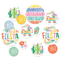 Fiesta confetti close-up of pinata artwork