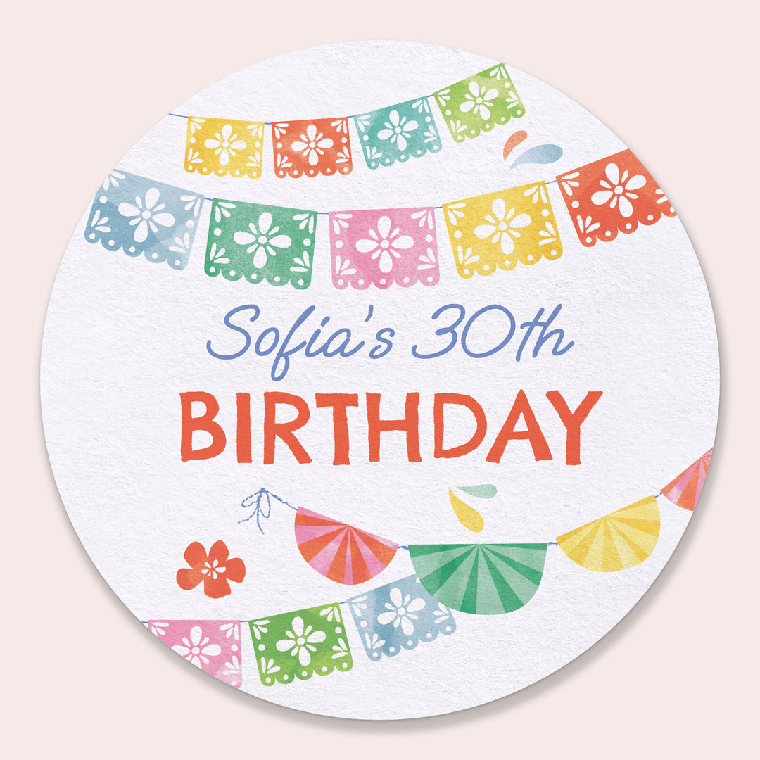 Personalized fiesta drink coasters set