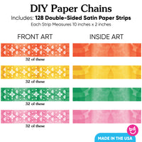 Fiesta DIY Paper Chains - 128 Pc