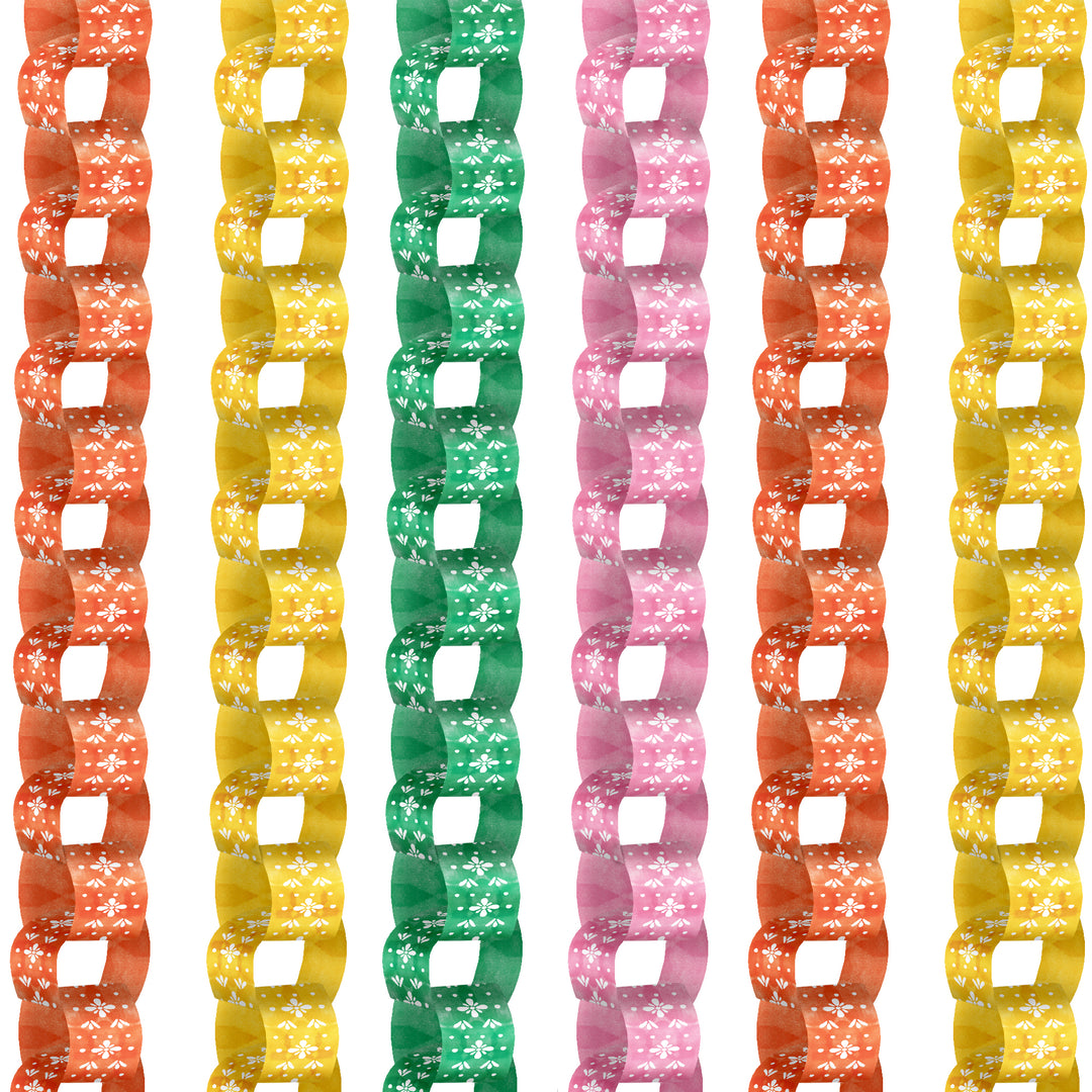 Fiesta DIY Paper Chains - 128 Pc