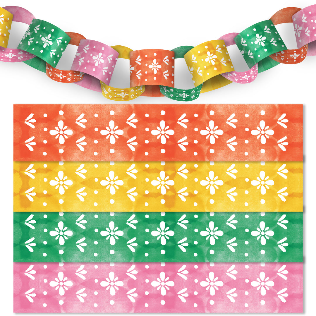 Fiesta DIY Paper Chains - 128 Pc