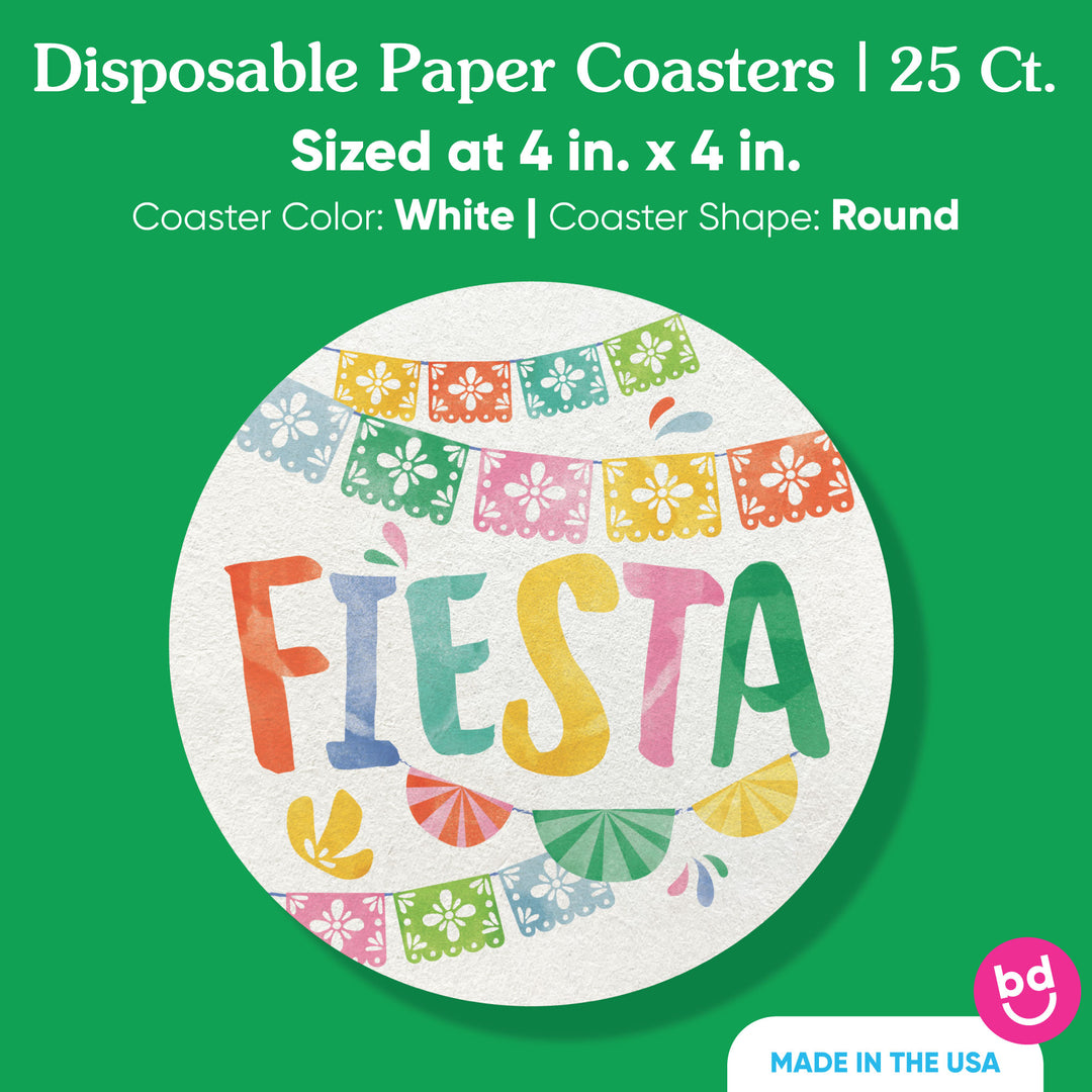 Fiesta coasters showing 25 count