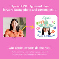 Custom fiesta fun face tattoo sheets