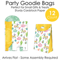 Fiesta goodie bag side gusset and cardstock detail