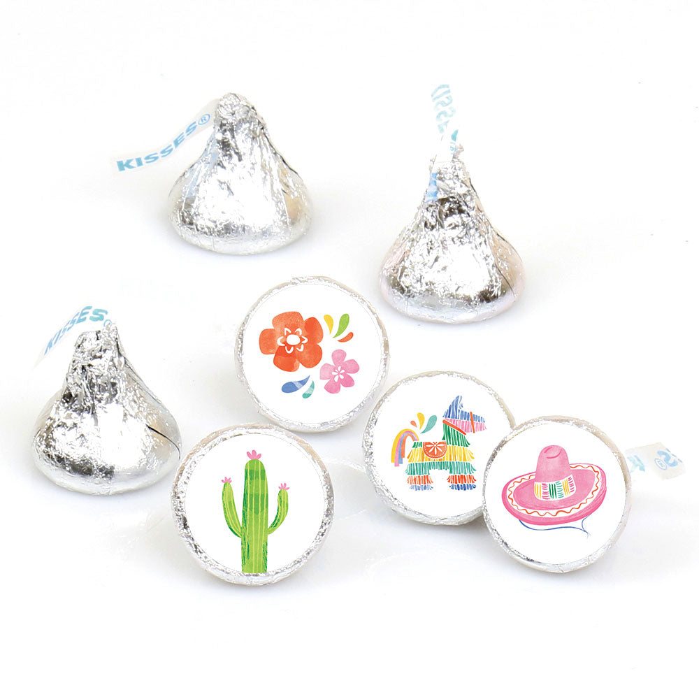 Fiesta candy sticker design close-up