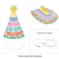 Fiesta cone hat elastic strap detail