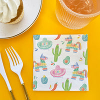 Fiesta party table with napkins