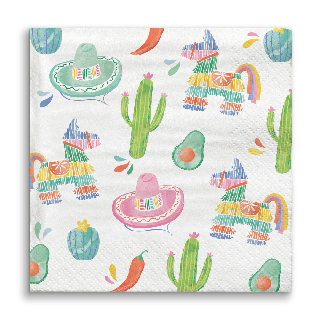 Fiesta napkin artwork close-up