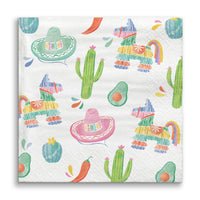 Fiesta napkin artwork close-up