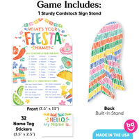 Fiesta What's Your Name Party Game