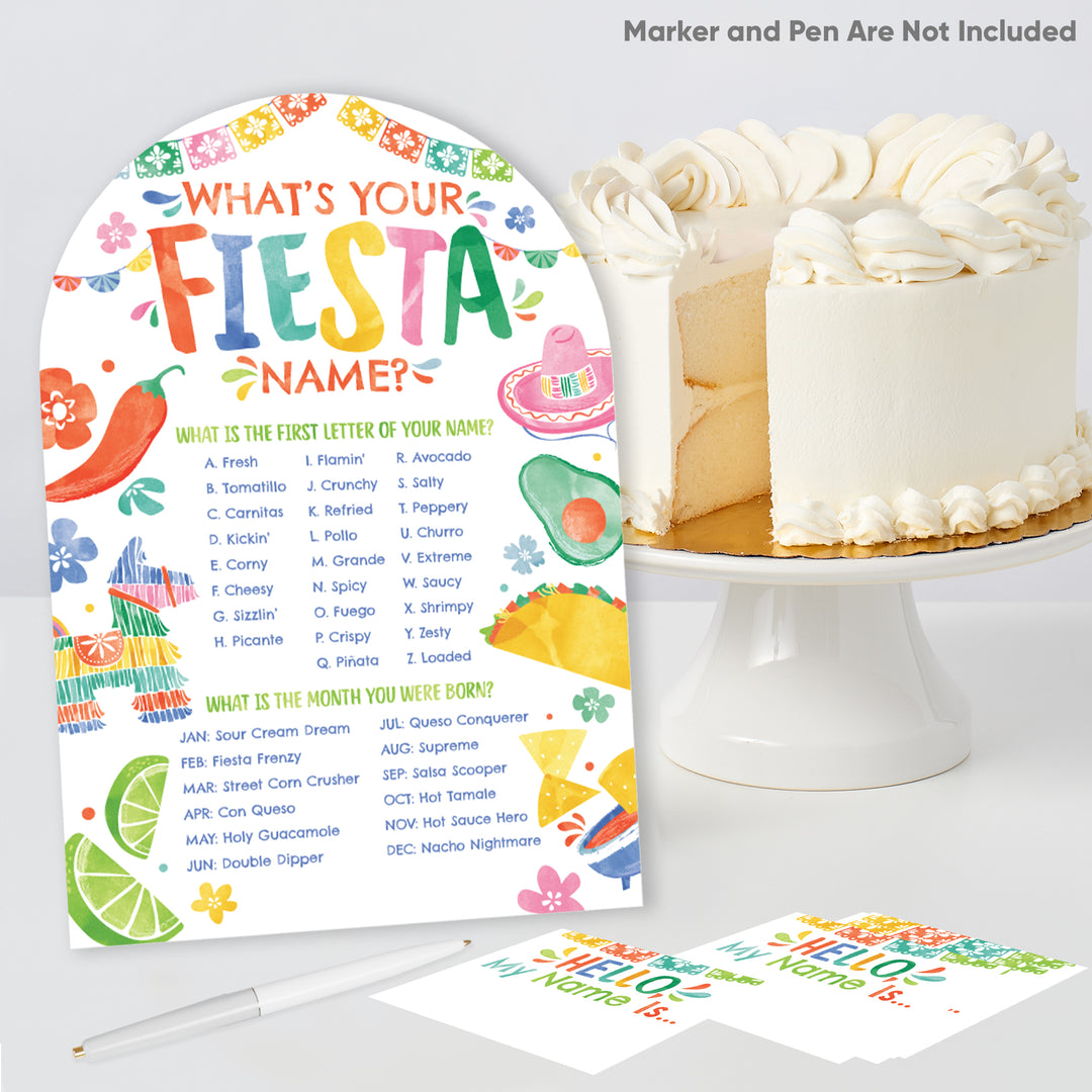 Fiesta What's Your Name Party Game