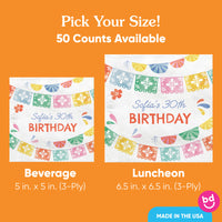 Custom Text Napkins -  Fiesta
