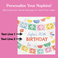 Personalized fiesta napkins