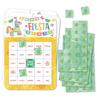 Fiesta bingo card design close-up