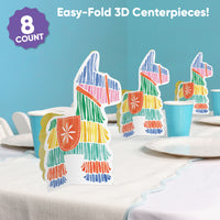 Fiesta party table with centerpieces