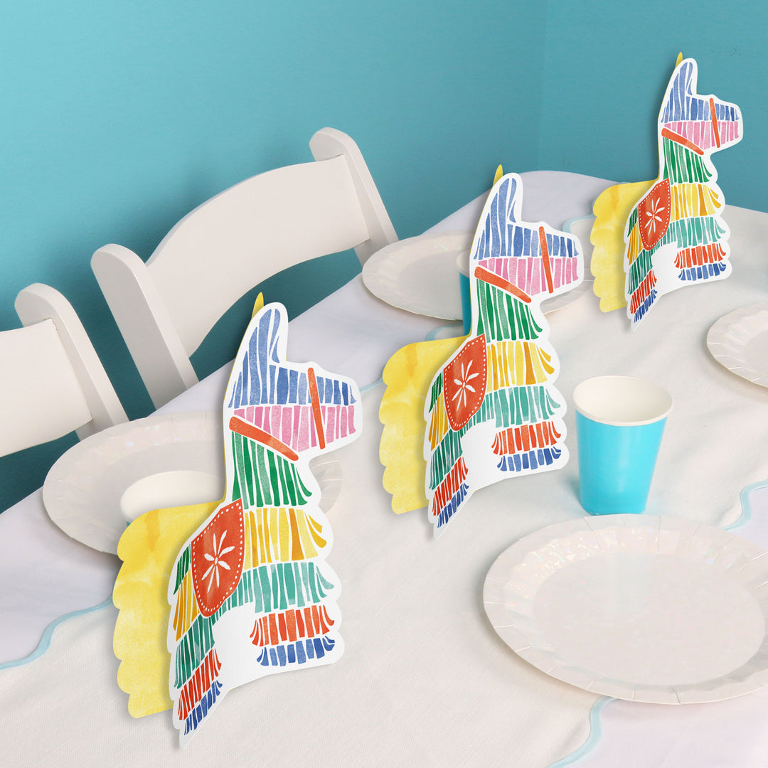 Fiesta party table with centerpieces