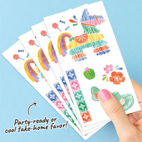 Fiesta temporary tattoo sheets
