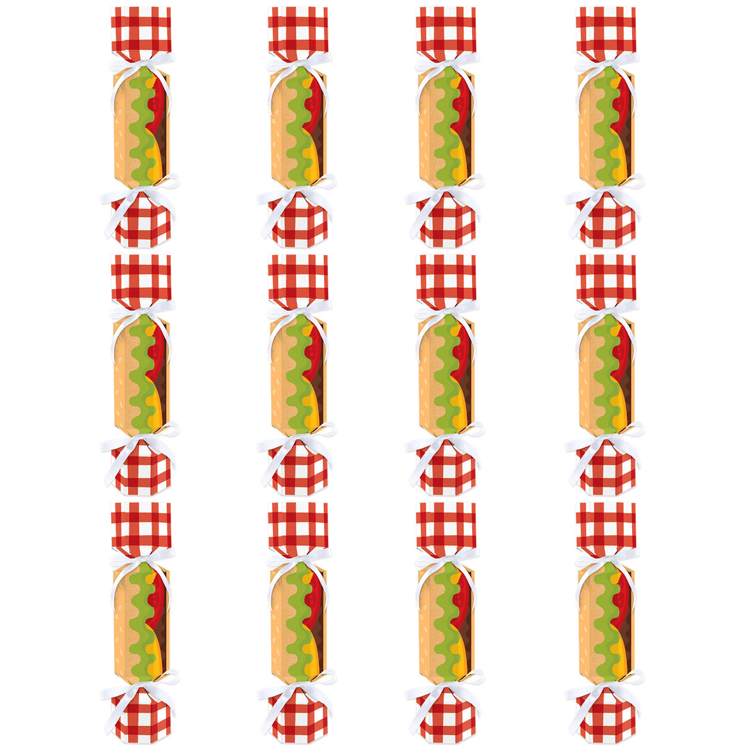 Fire Up the Grill - No Snap Summer BBQ Picnic Party Table Favors - DIY Cracker Boxes - Set of 12