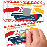 Fire Up the Grill - Summer BBQ Picnic Party Game Scratch Off Cards - 22 Count