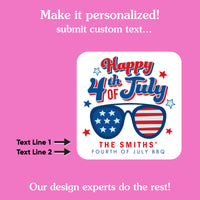 Custom Text 4th of July Tattoos - 12 Ct