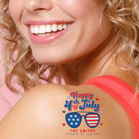 Custom Text 4th of July Tattoos - 12 Ct