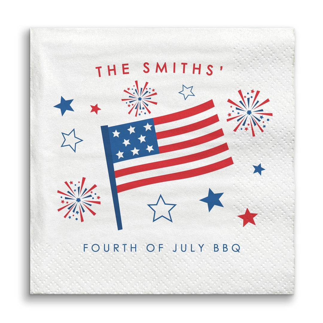 Custom Text - 4th Of July Napkins