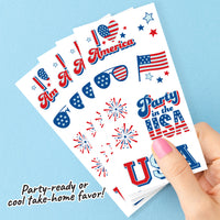 4th of July Temporary Tattoos - 96 Ct