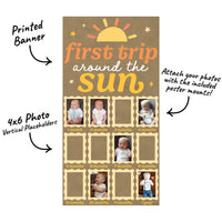 First Trip Around the Sun Kraft Photo Banner